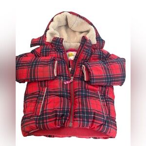 Boden Red and Blue Plaid Jacket size 5/6
